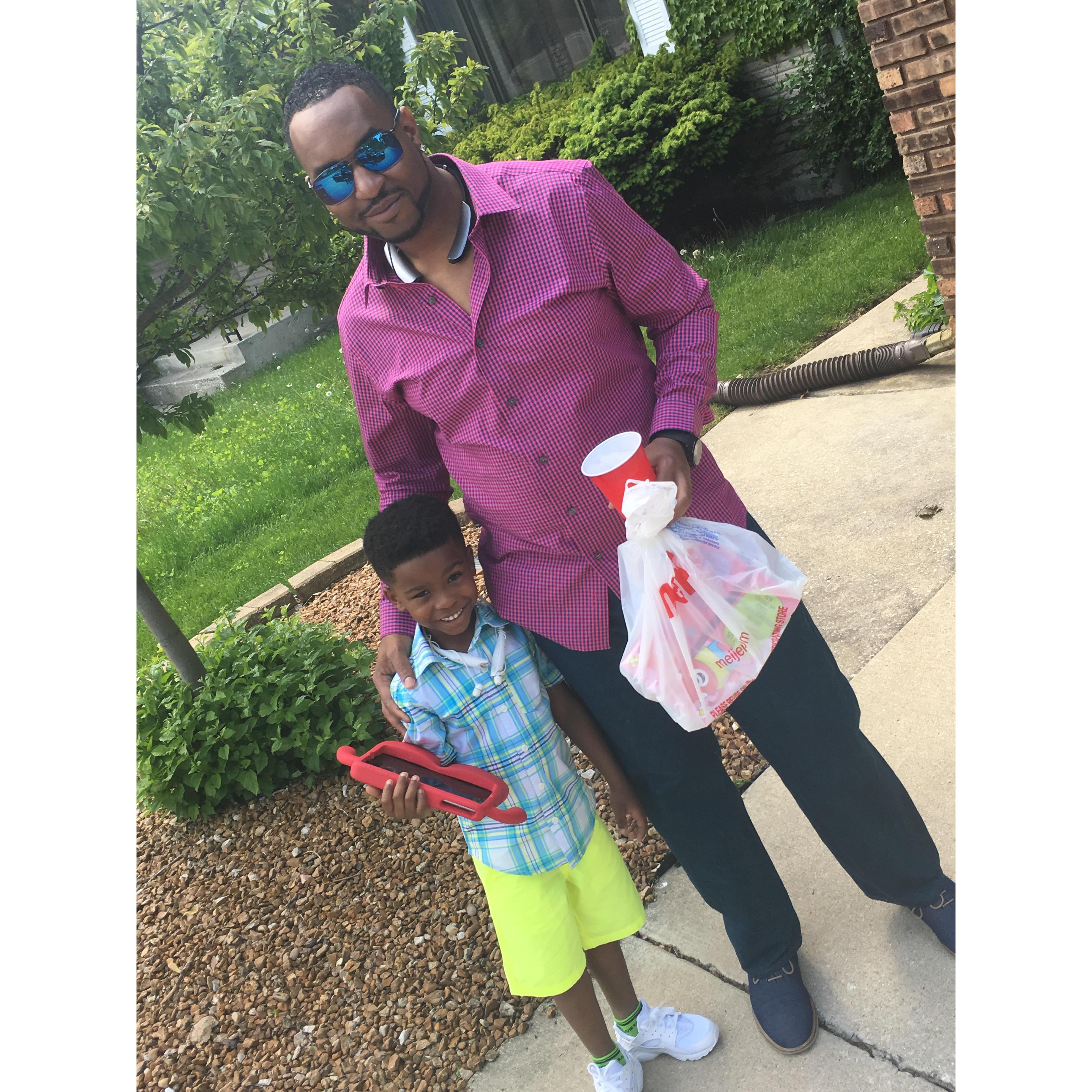 He accepted my son as if he were his own! My 2 favorite guys!