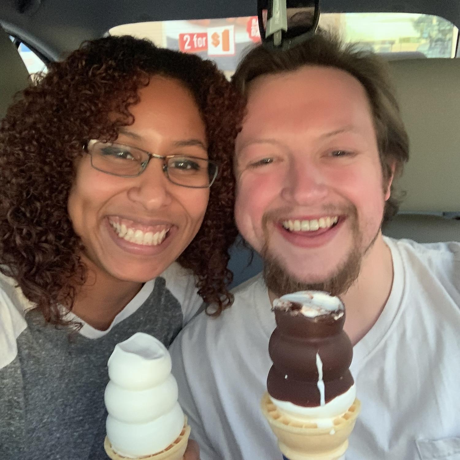 On our way to Disneyland for the first time