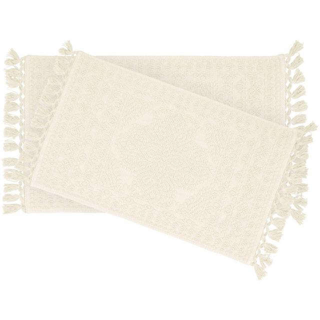 Nellore 2-Piece Bath Rug Set in Ivory
