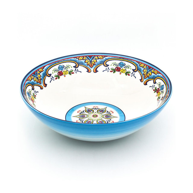 Euro Ceramica Zanzibar Serving Bowl