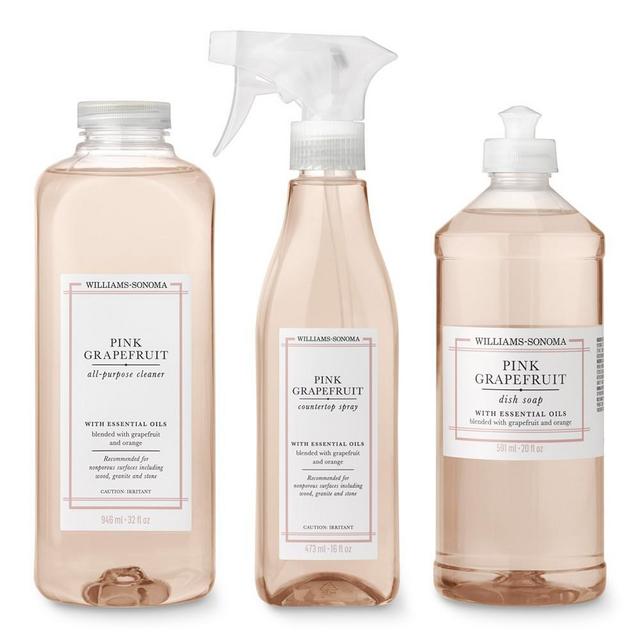 Williams Sonoma Pink Grapefruit Cleaning Set