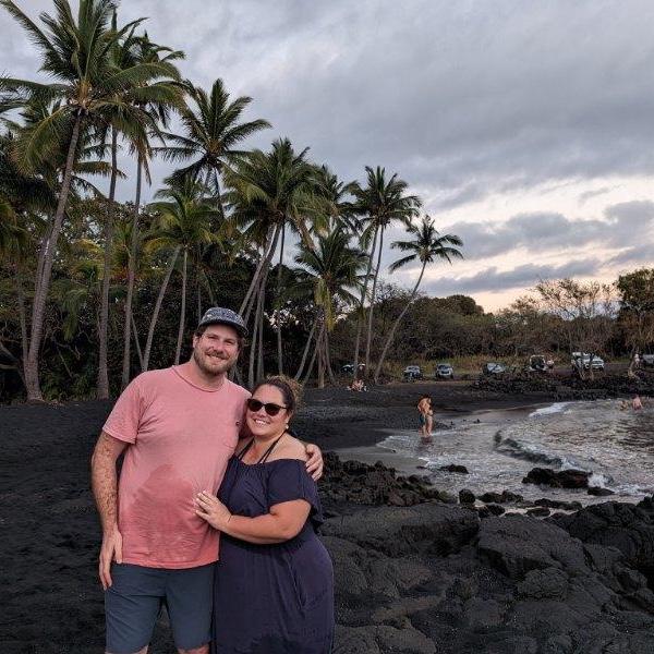 Visiting the sea turtles at Punalu'u Black Sand Beach | January 2024 on Big Island, HI