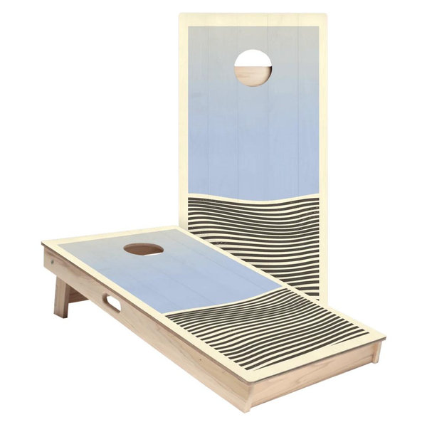 Blue Waves Star Cornhole Boards