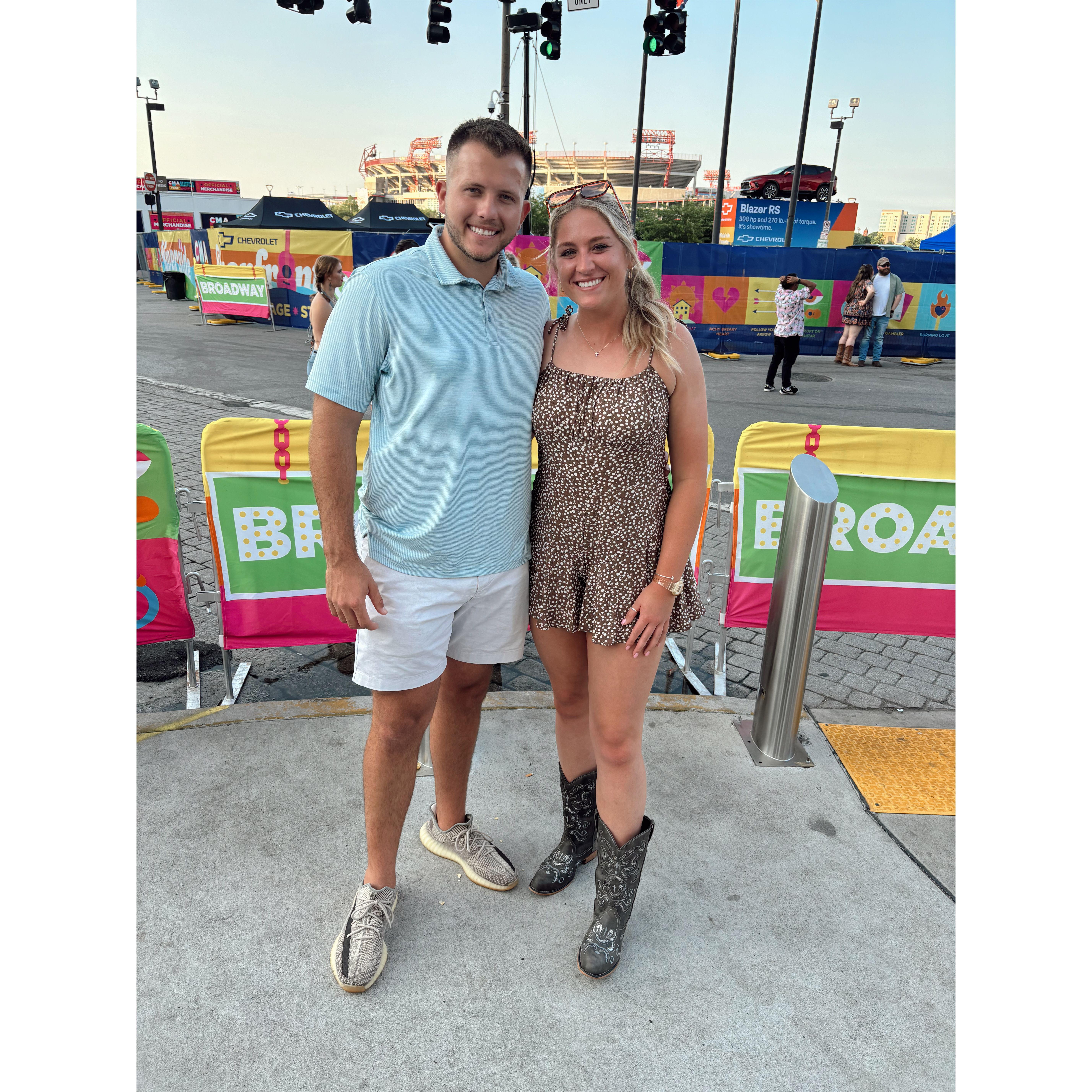 The couple's first CMA fest together!