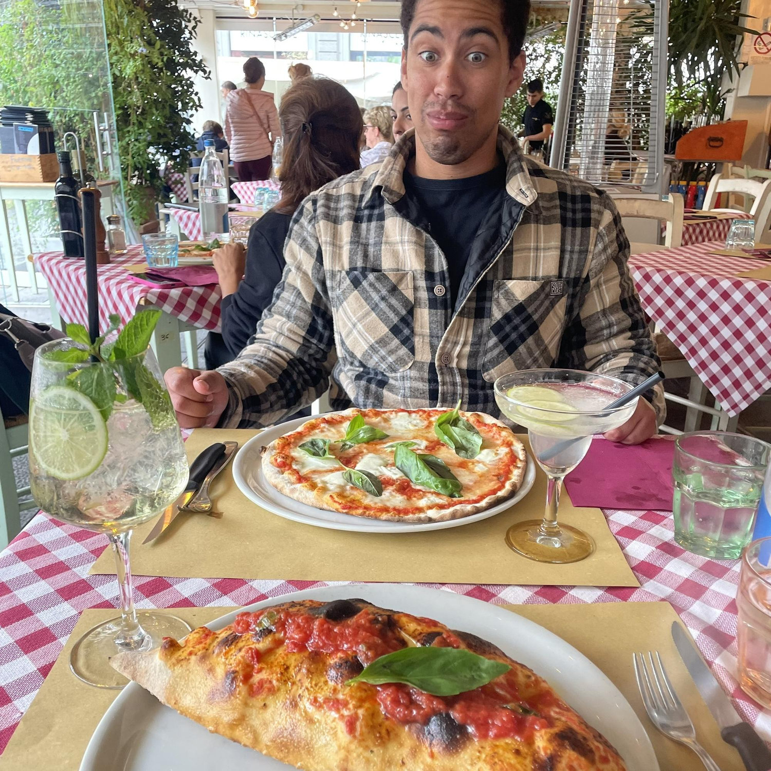 Before dinner…
