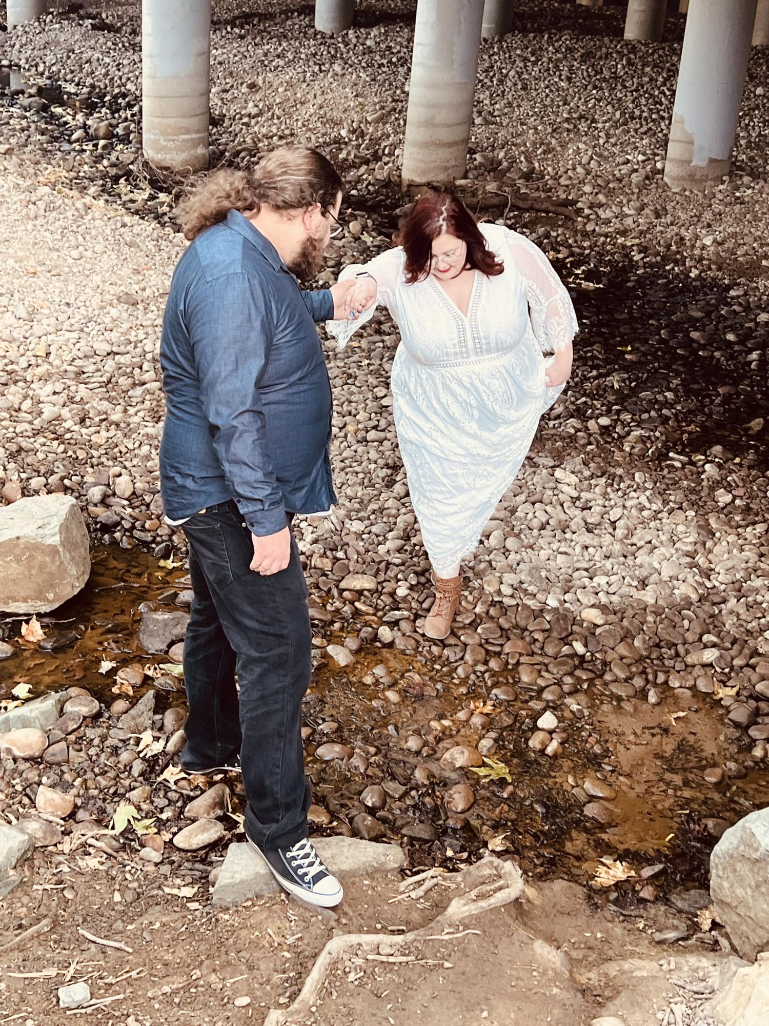 My only advice is find someone who will help you cross the creek no matter how big or small.