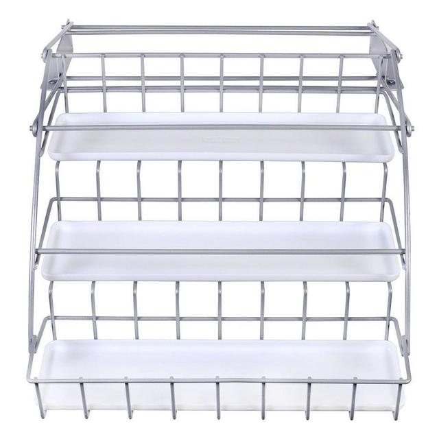 Rubbermaid Pull Down Spice Rack in Satin Nickel