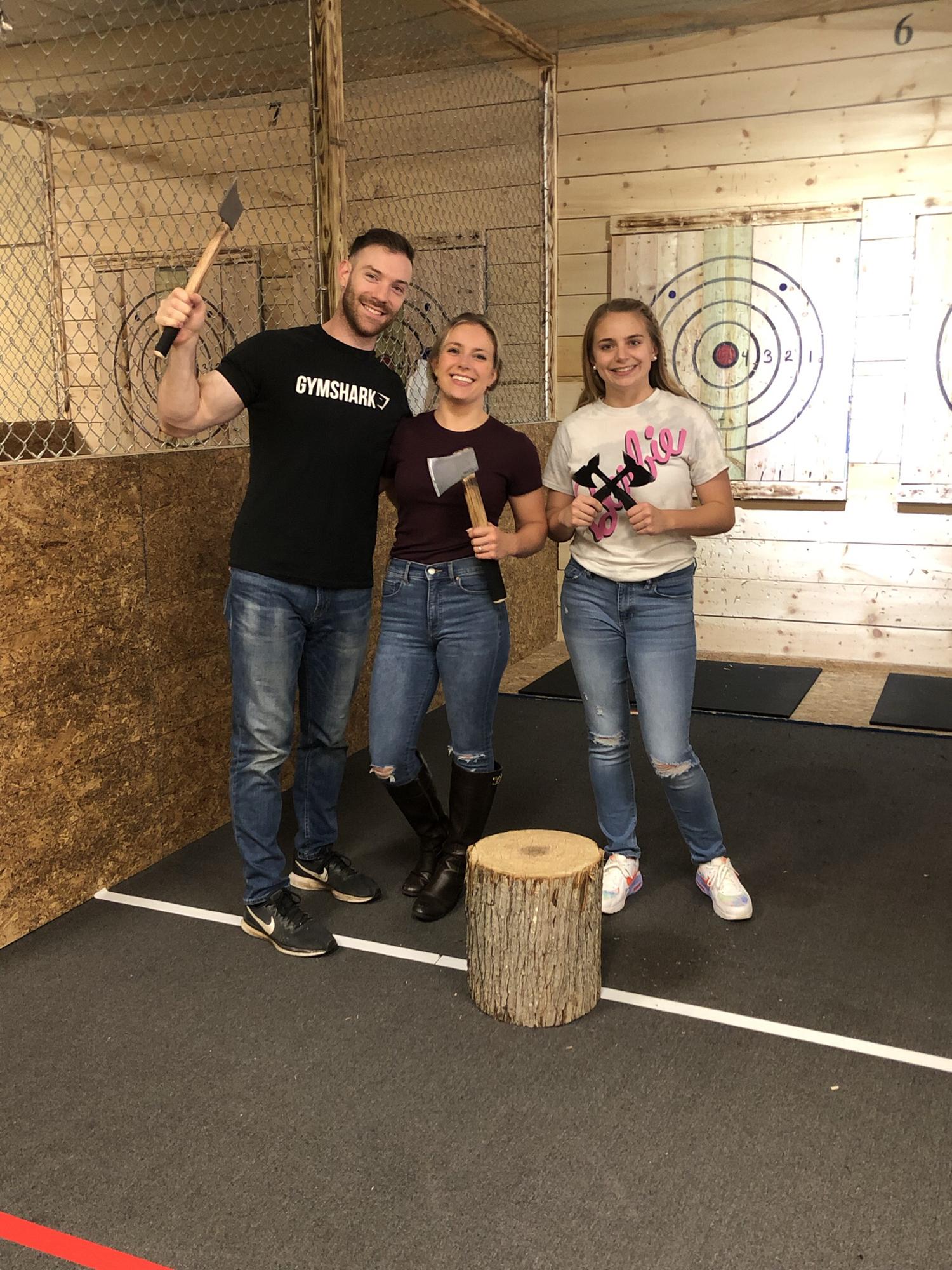 Axe throwing with Tori!