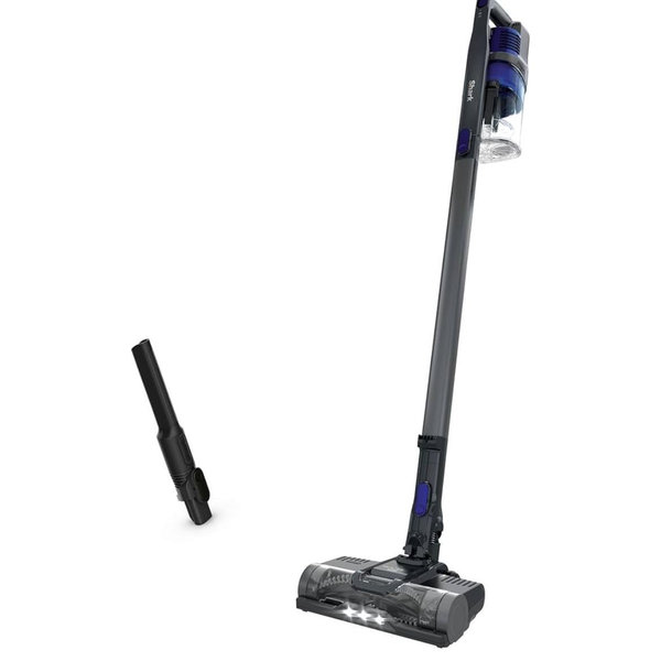Shark Pet Cordless Stick Vacuum with XL Dust Cup, LED Headlights, Removable Handheld Vac, Crevice Tool, Portable Vacuum for Household Pet Hair, Carpet and Hard Floors, 40min Runtime, Grey, IX141