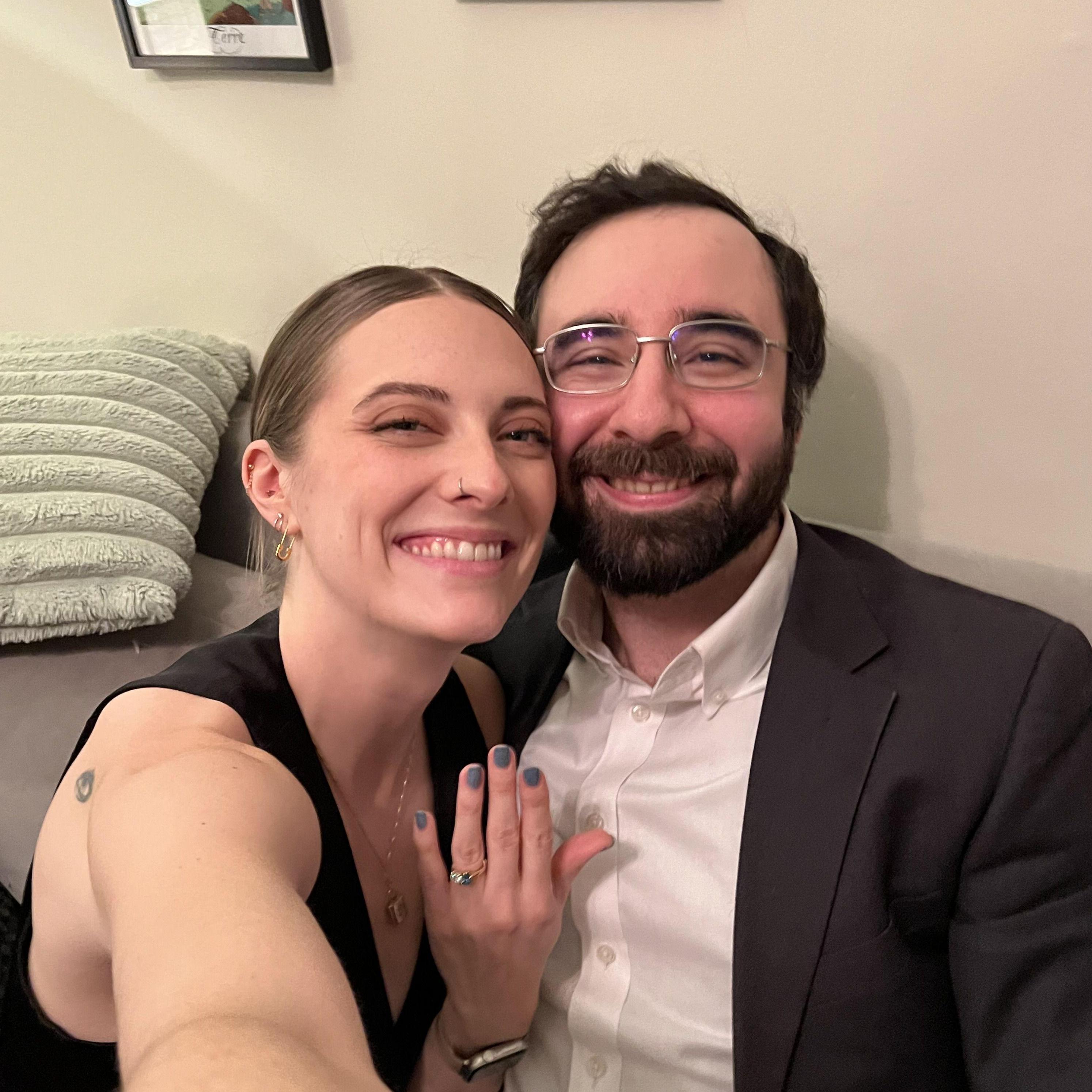 The night we got engaged!
