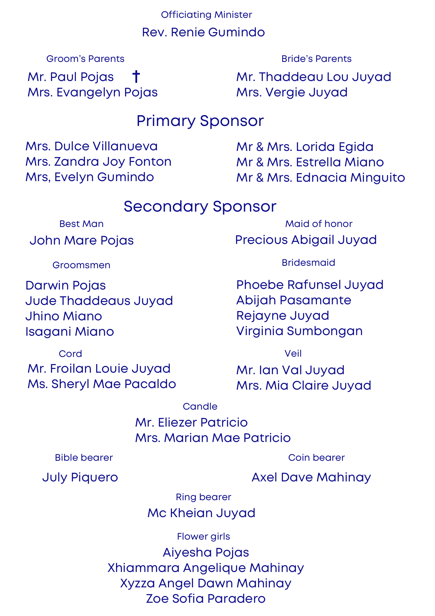 The Wedding Website of Lovely Angeline Juyad and John Paul Pojas