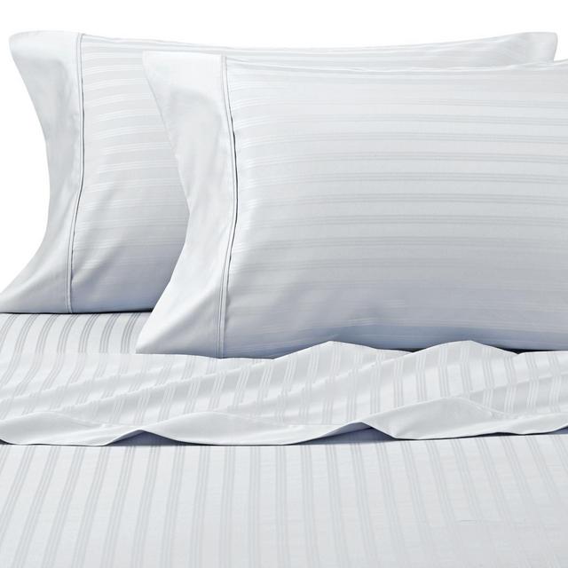 Wamsutta® 625-Thread Count PimaCott® Stripe King Pillowcases in Light Blue (Set of 2)