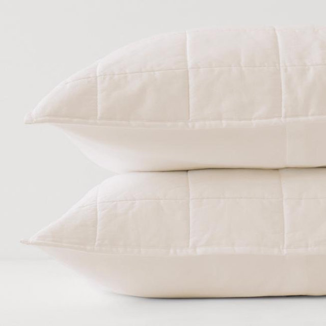 PACT Home French Roast Organic Quilted Sham 2-Pack ST