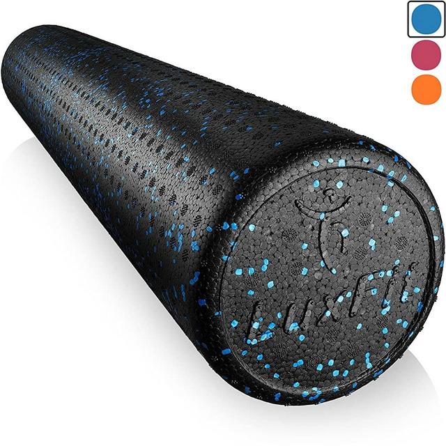 LuxFit Foam Roller, Speckled Foam Rollers for Muscles '3 Year Warranty' with Free Online Instructional Video Extra Firm High Density for Physical Therapy, Exercise, Deep Tissue Muscle Massage