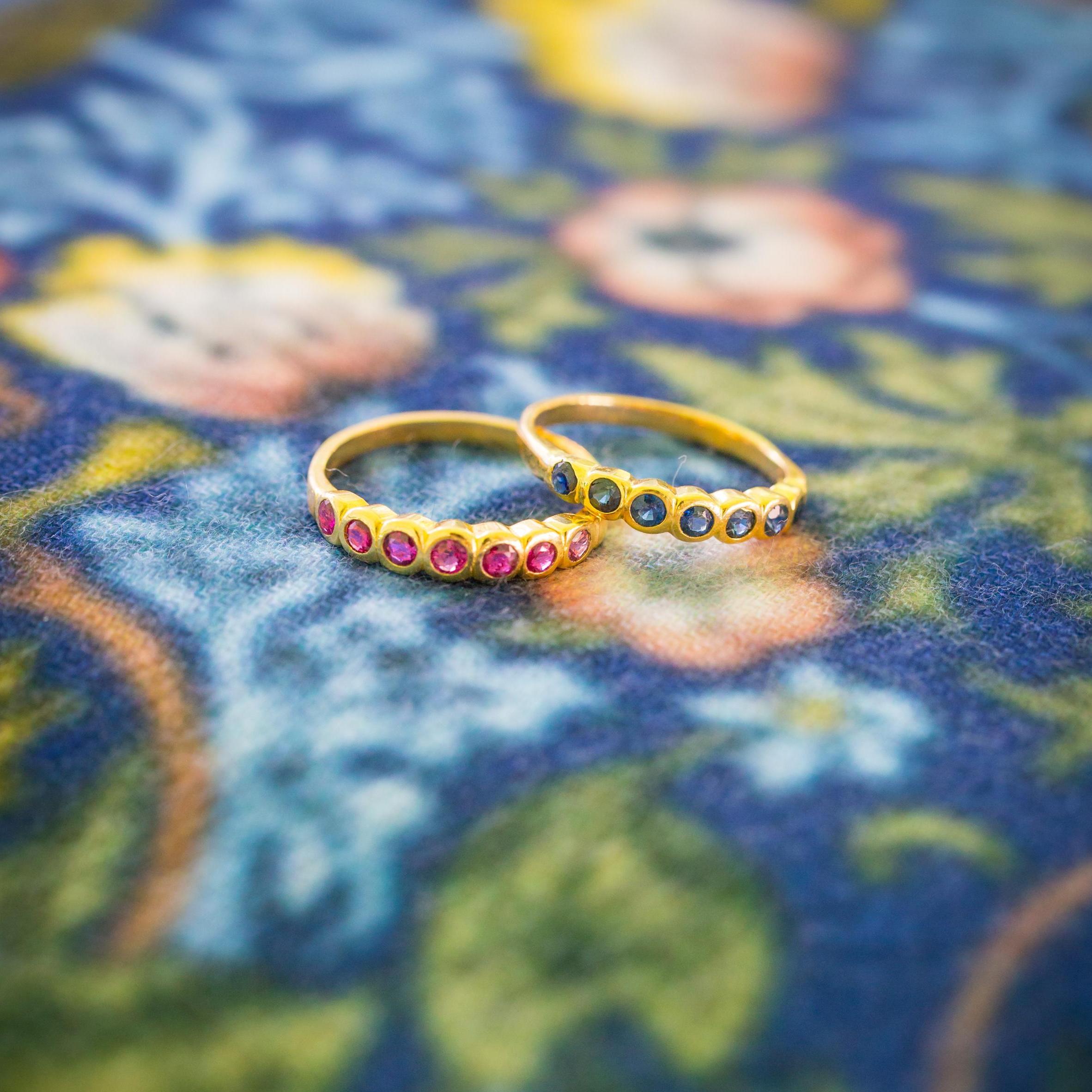 Our wedding rings are from Sam's grandmother