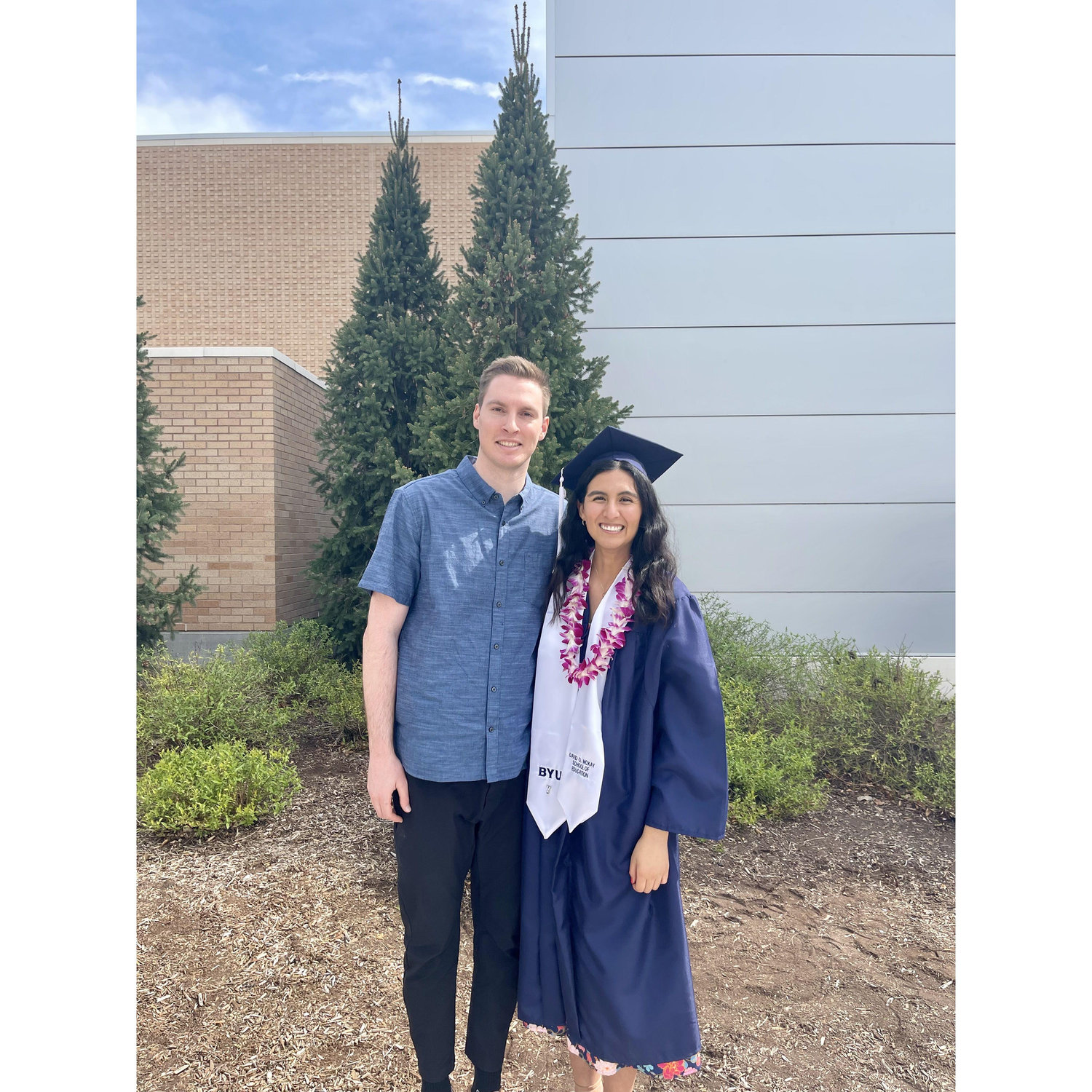 Andrew and I after my graduation ceremony from BYU!