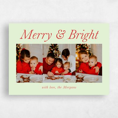 Light Green Holiday Card - Crown