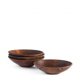 Andrew Pearce 7" Black Walnut Champlain Bowl, Set of 4