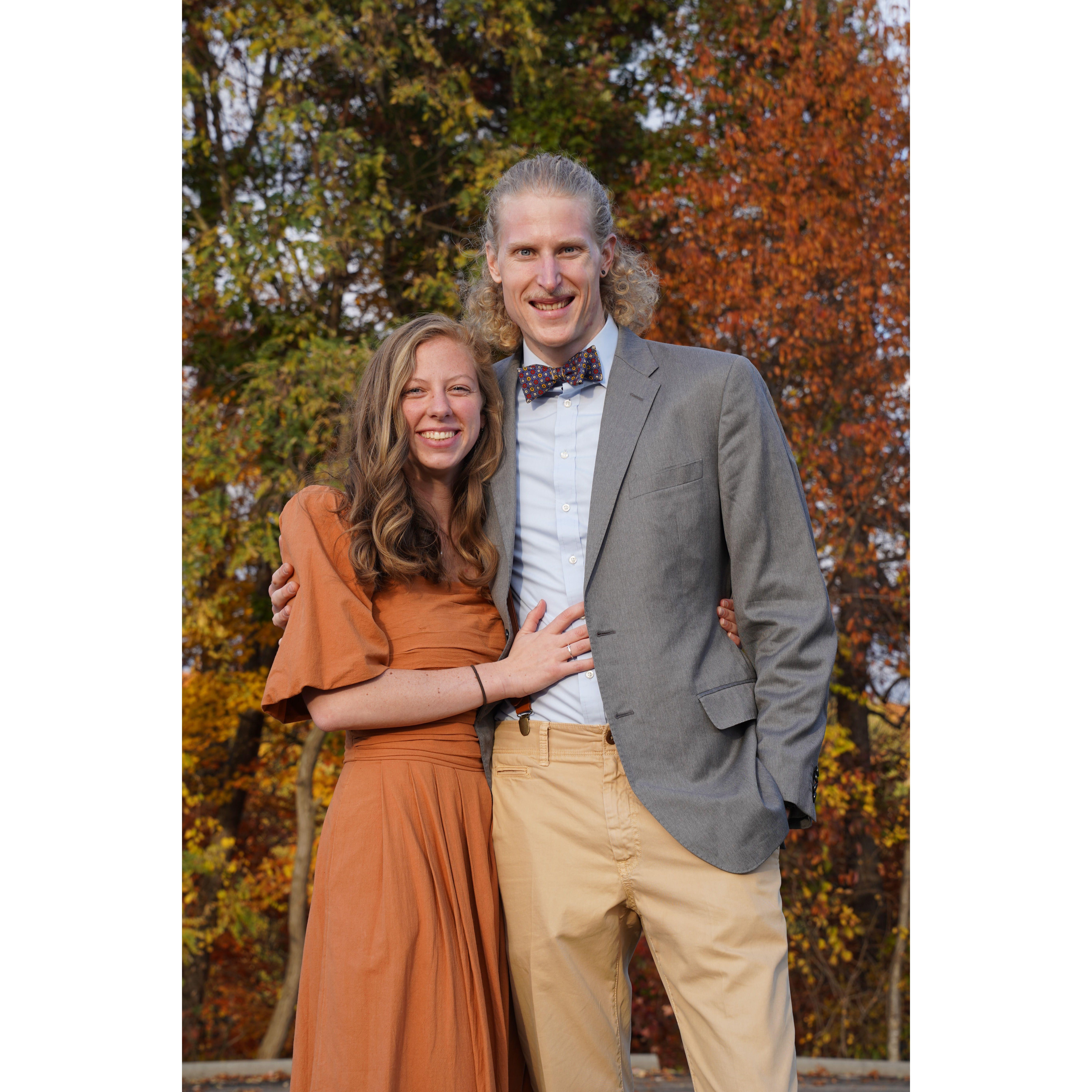 All dressed up for the Lindsay wedding!