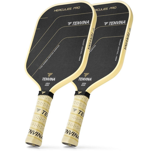 TENVINA Pickleball Paddles, Professional Thermoformed Pickle Ball Paddle, T700SC Friction Carbon Fiber Pickleball Paddle USAPA Approved, Unmatched Power and Larger Sweet Spot