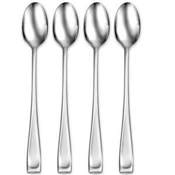 Oneida Moda Fine Flatware 4-Piece Iced Teaspoon Set, Service for 4