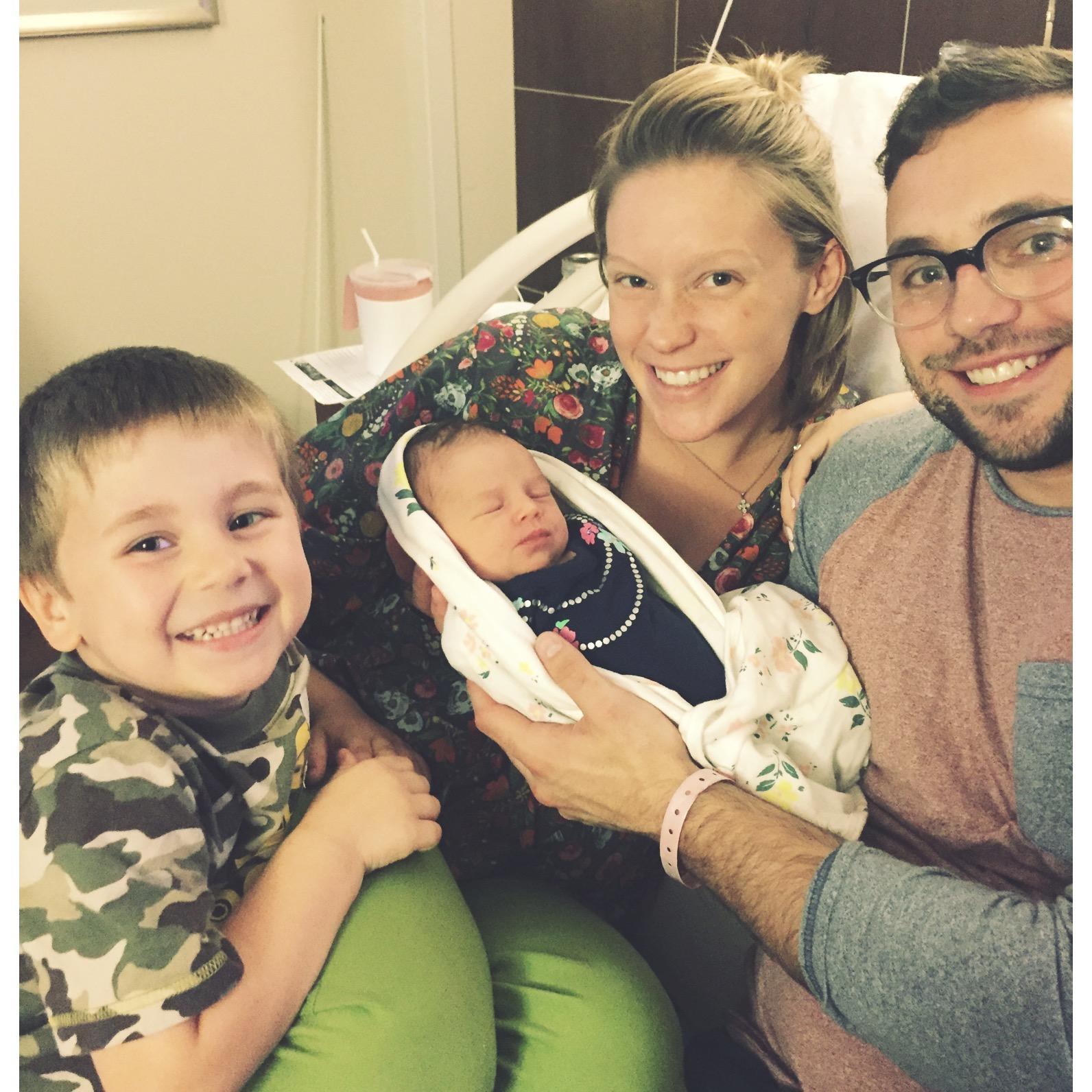 When Margo was just one day old!