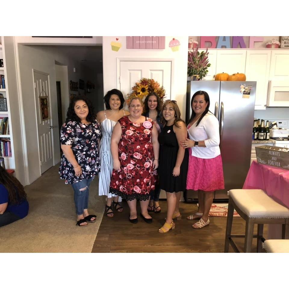 These are my girls! My amazing bridal squad who kept kicking me out of the kitchen and letting me just enjoy our engagement party. I have the best girls ever!