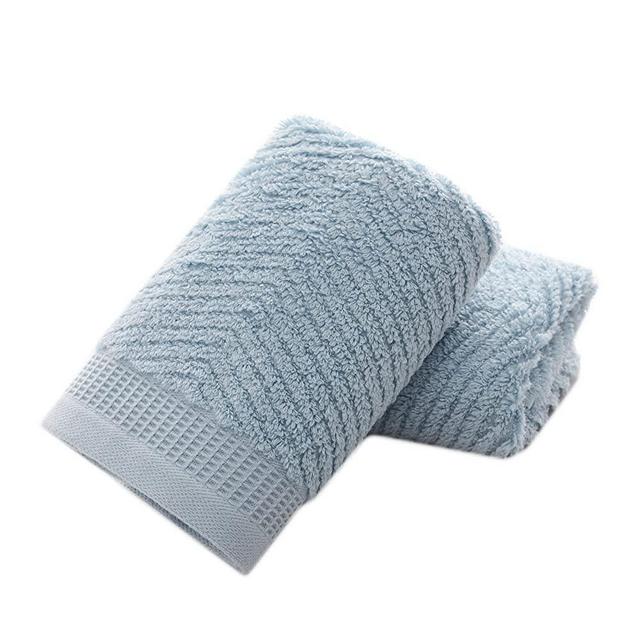 Leisofter Lovely & Colorful Cotton Hand Towel (Duck Egg Blue, 2-Pack, 14" x 29") for Bath, Hand, Face, Gym and Spa