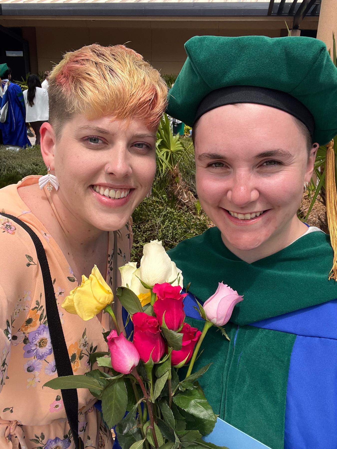 CELEBRATING HER BECOMING A DOCTOR