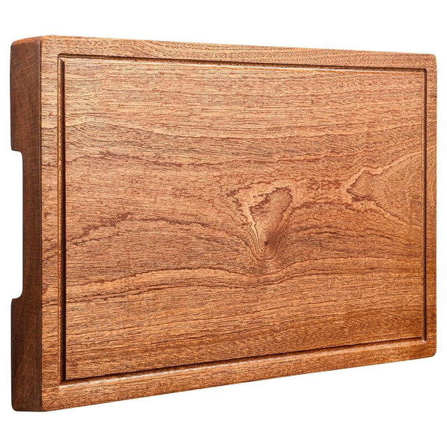 Wooden Cutting Boards For Kitchen Wood Chopping Board Thick One-piece Cutting Board With Juice Groove And Built-in Handle For Meat Vegetable Cheese (15 * 10.2 * 1Inch)