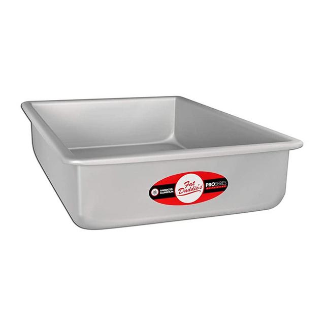 Fat Daddio's POB-9133 Sheet Cake Pan, 9 x 13 x 3 Inch, Silver