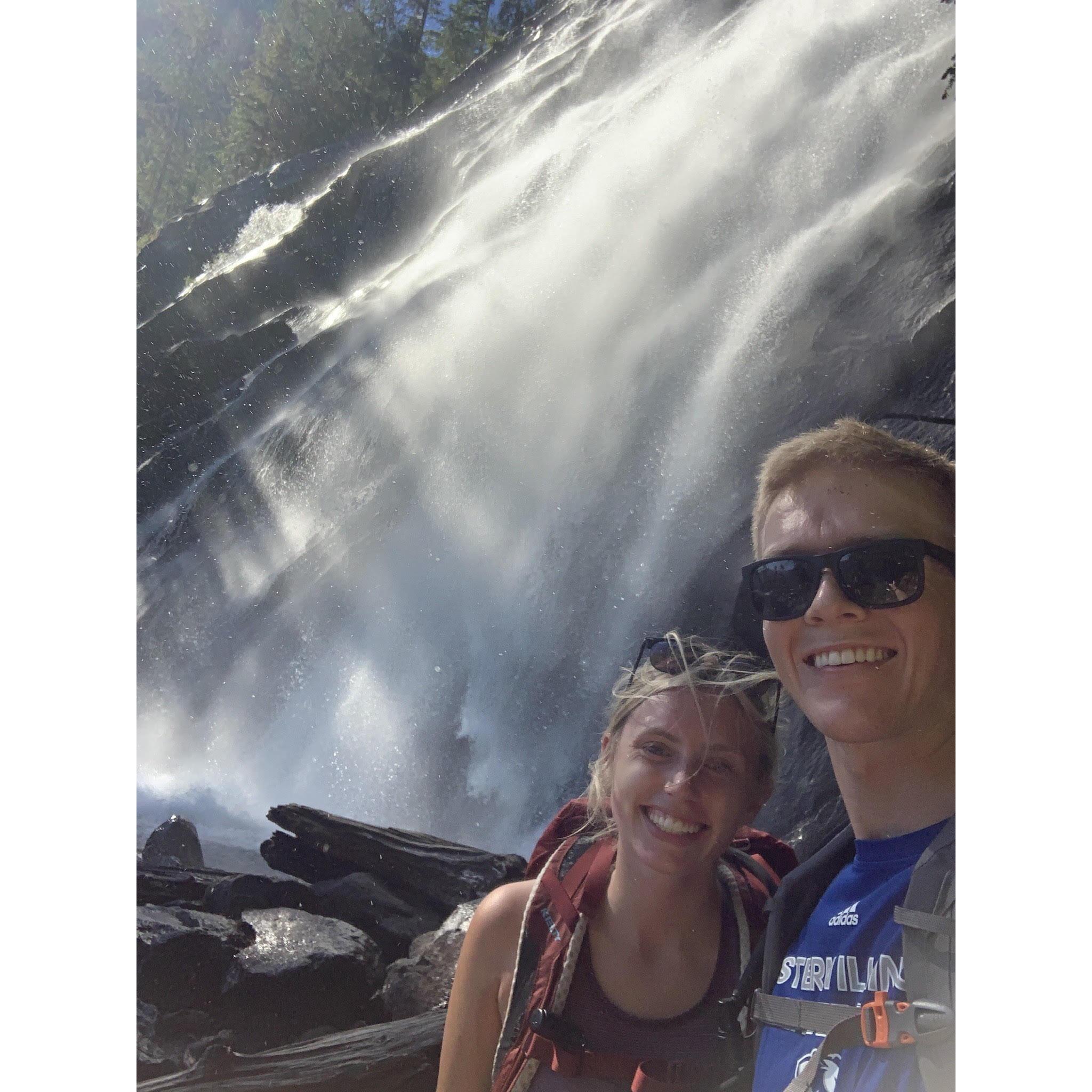Our first hike! Bridal Veil Falls (fitting)!