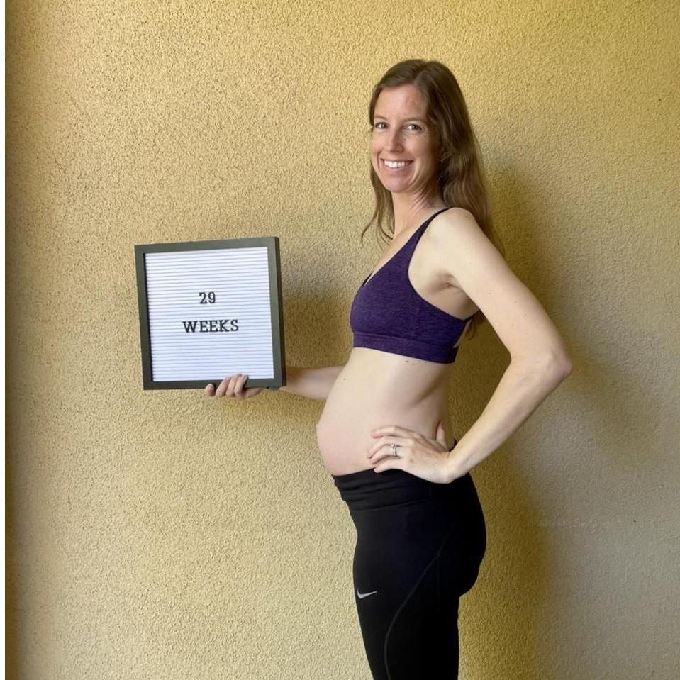 29 Weeks: The little guy is the size of a cauliflower!