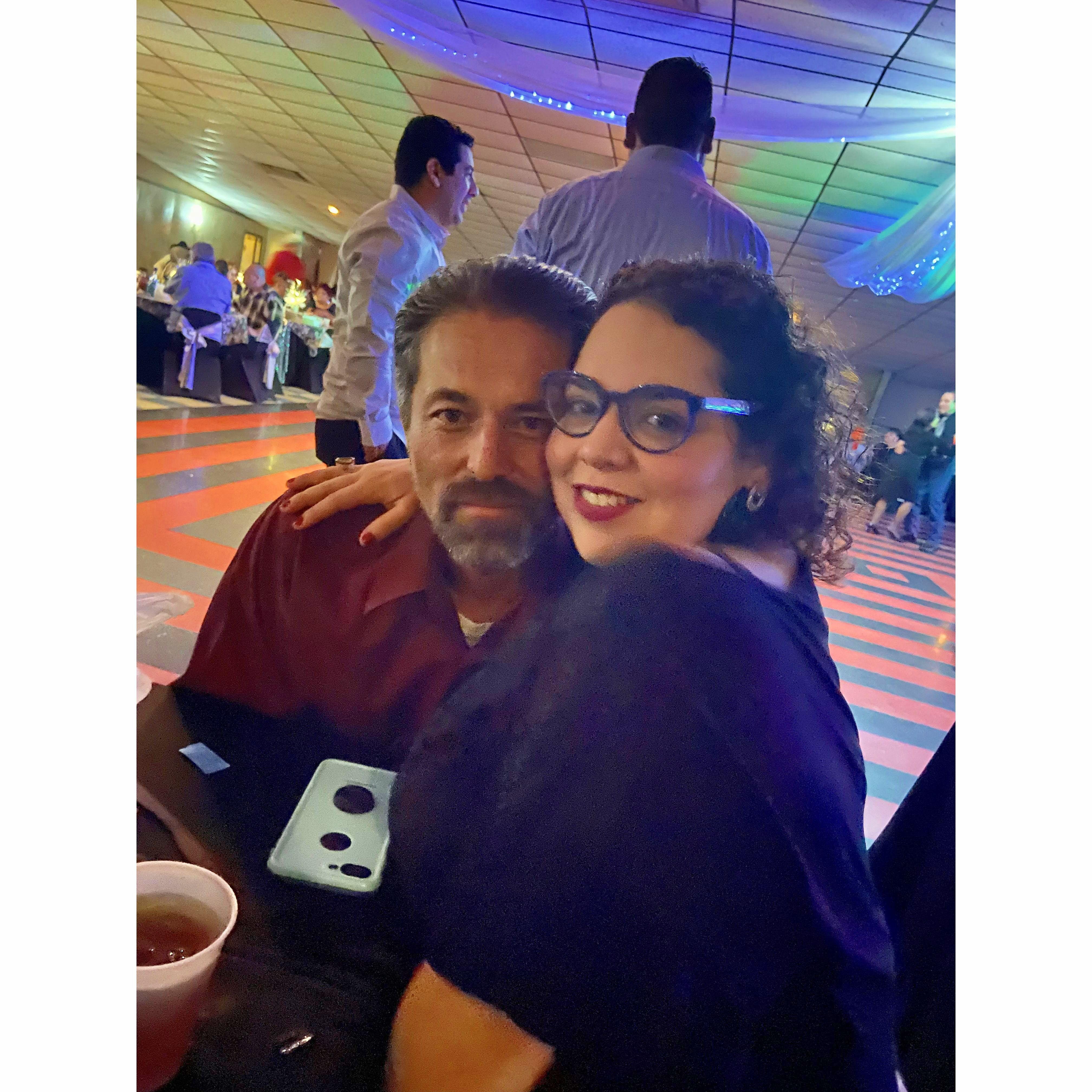 We met at a friends Christmas party
