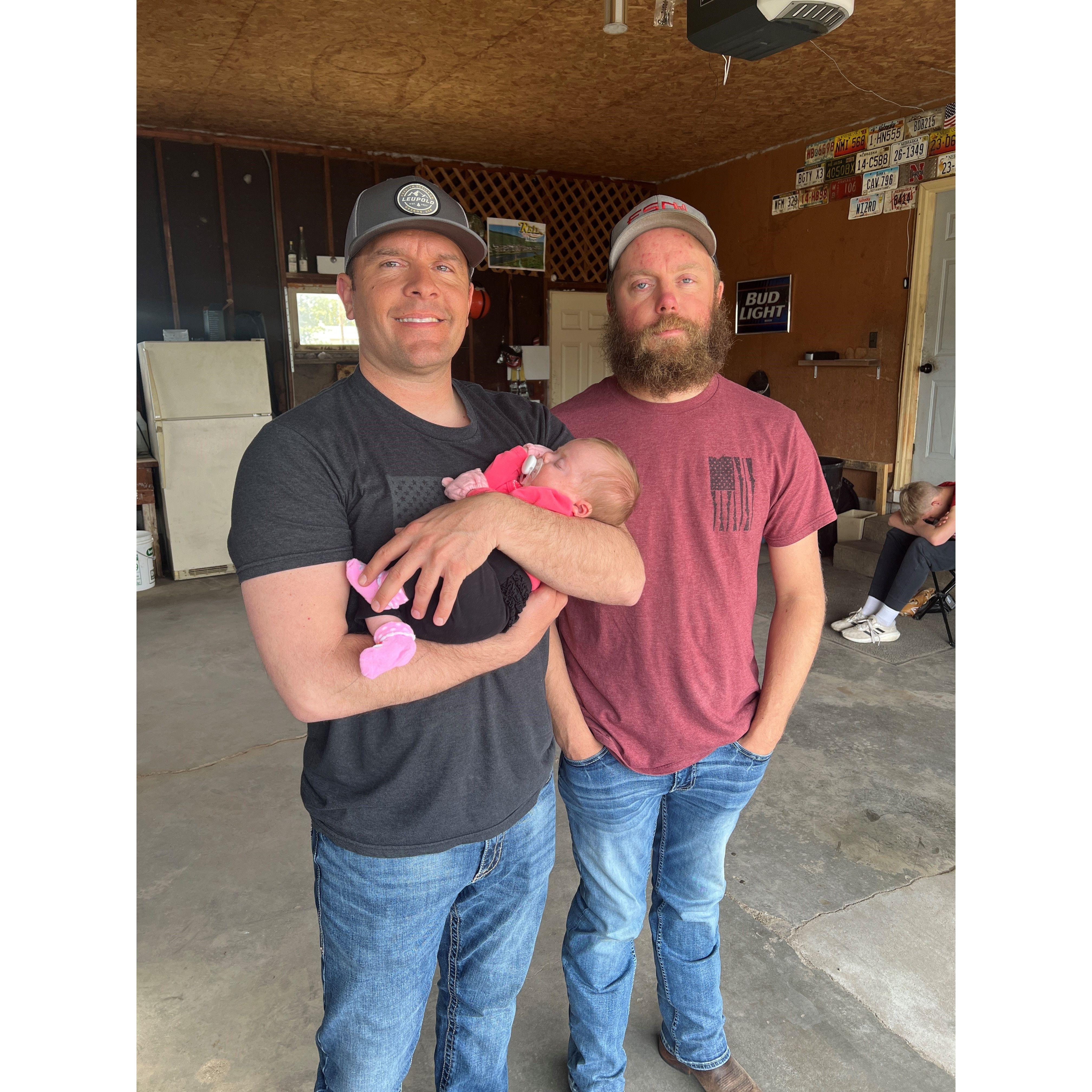 When Donnie and I got to meet Raelynn our niece for the first time! Now she will be our flower girl! We love her so much!