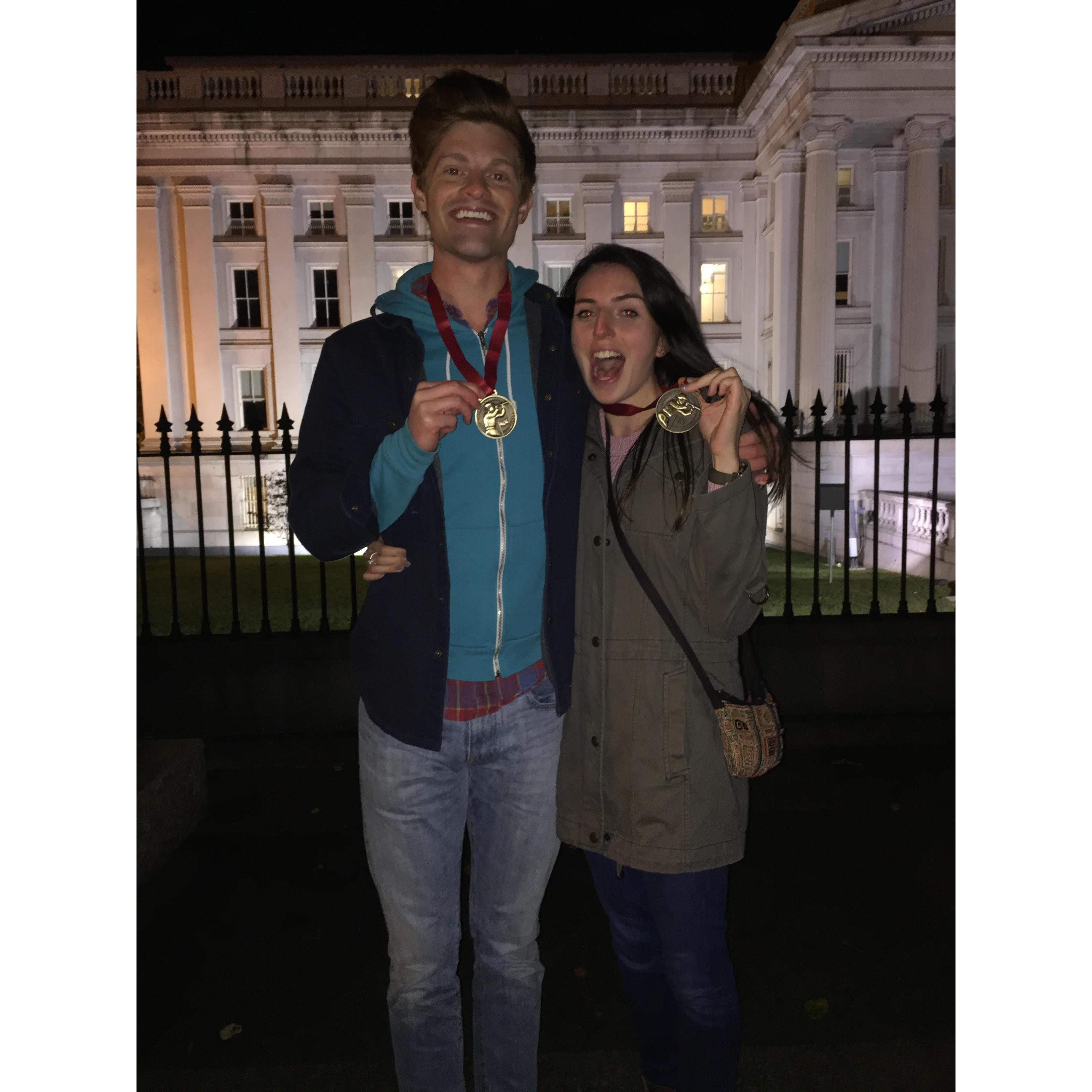October 2016
Our first photo together after coming in 1st place at a historical scavenger hunt in Washington DC