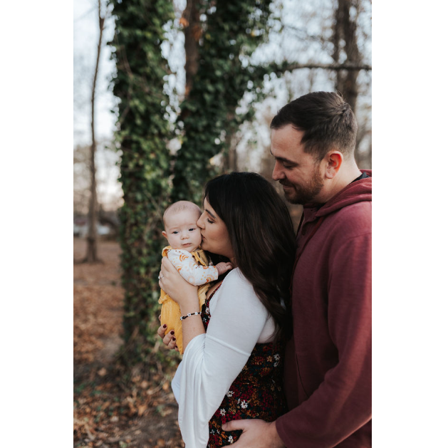 Our 3rd photo shoot, one year after Aaron proposed. That belly turned into this beauty!