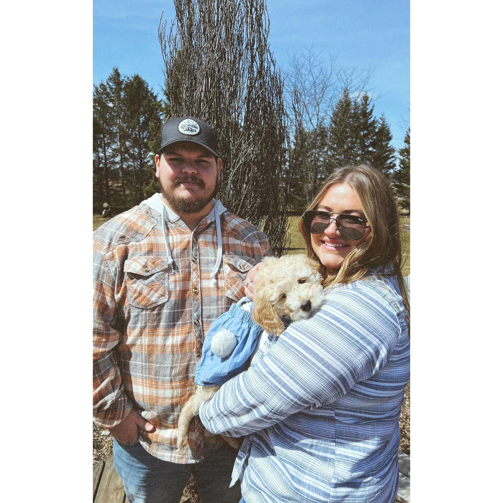 Added our final fur baby, Woodson! Family of 5!