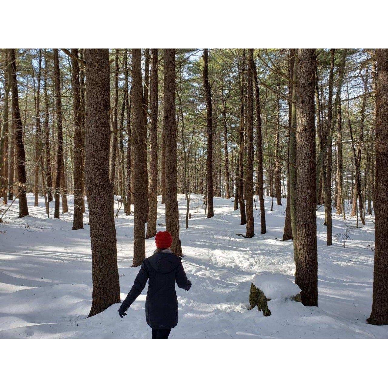 Little did she know she would be proposed to on this same trail a couple of years later...