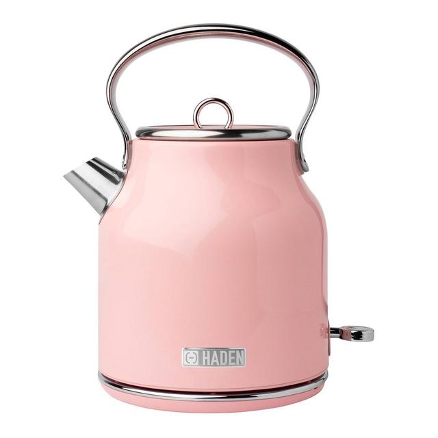 Heritage 1.7 Lt Stainless Steel Electric Kettle with Auto Shut-Off - Pink