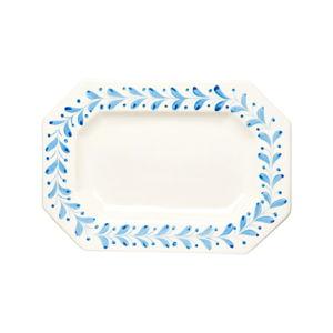 Anna Octagonal Platter in Blue