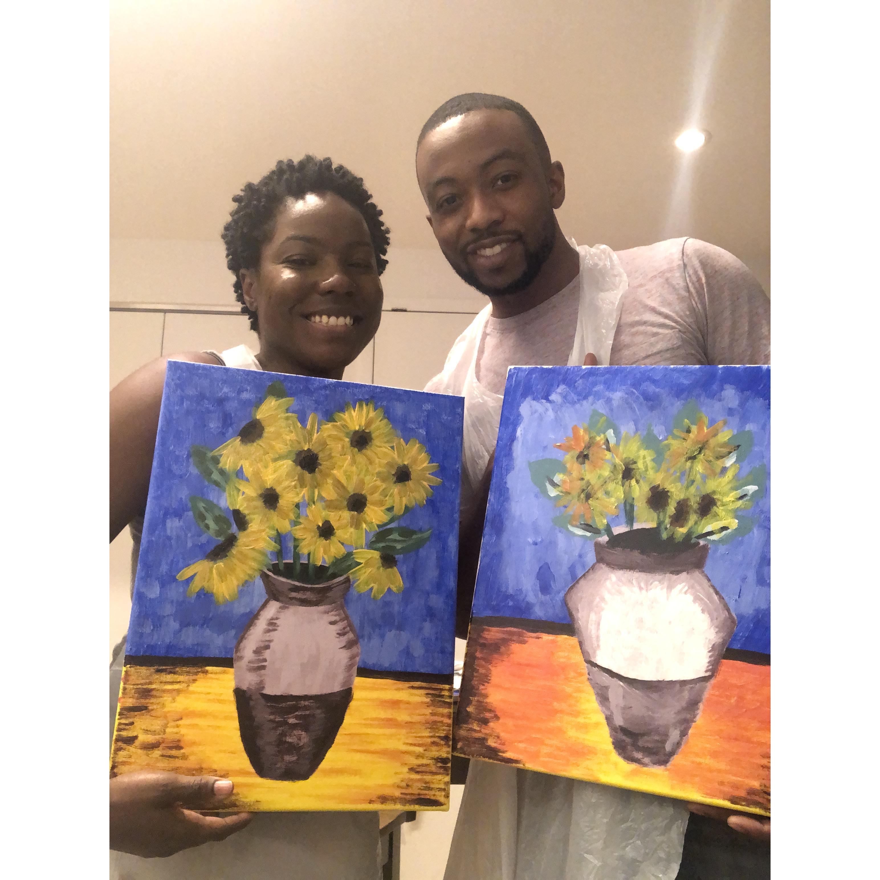 Quarantine paint and sip.