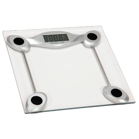 Living & Co Digital Bathroom Scale Glass Silver