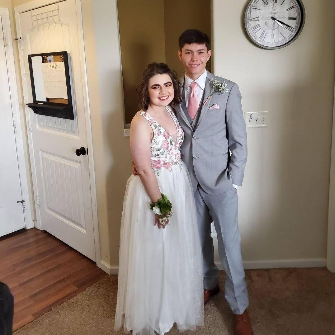 April 2019! The couple's third and final prom! This was the groom's senior year of high school!