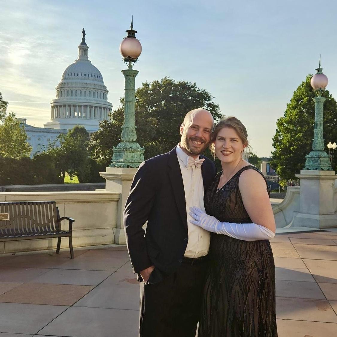 Dressed as "Titanic's" Jack and Rose for the Library of Congress’s Costume Ball | September 2024