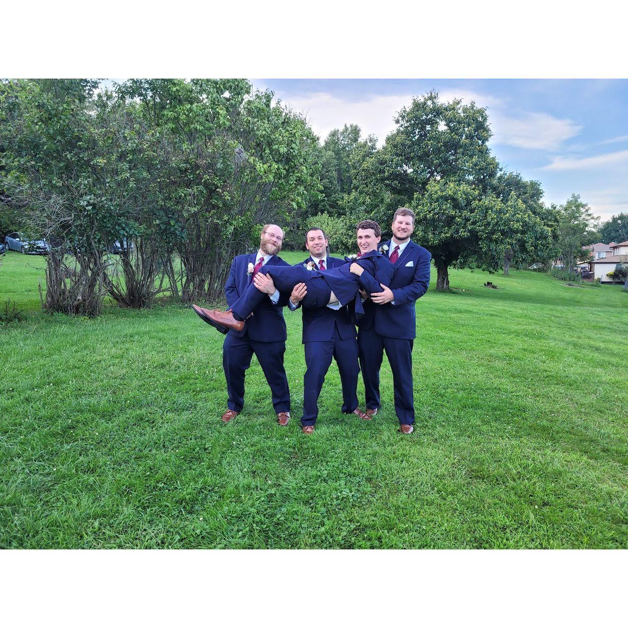 The Boys at John & Alexys' wedding 2021