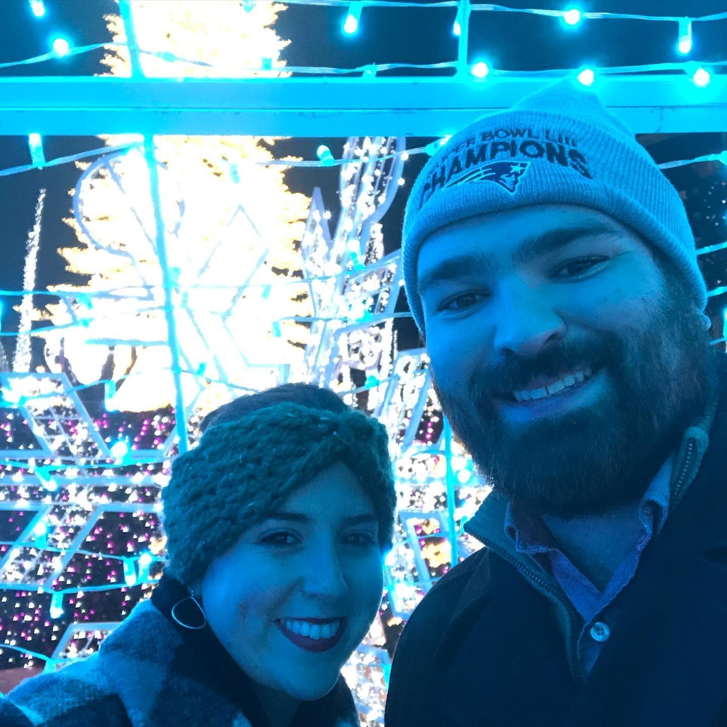 Mo was home on leave from Charleston and Dave took her to Enchant at Nat's park for a perfect winter date night!