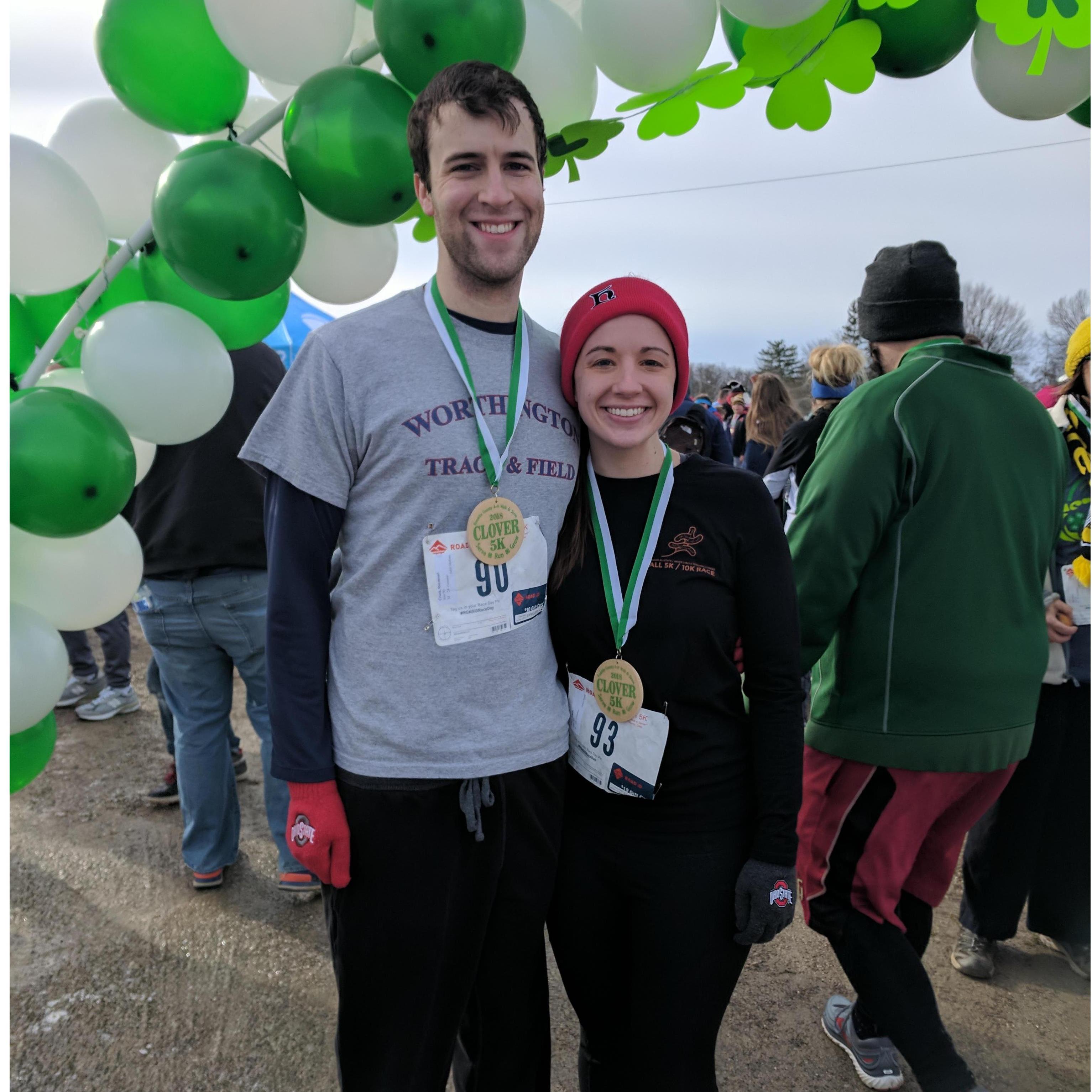 Ray convinced Emily to run her first 5K!