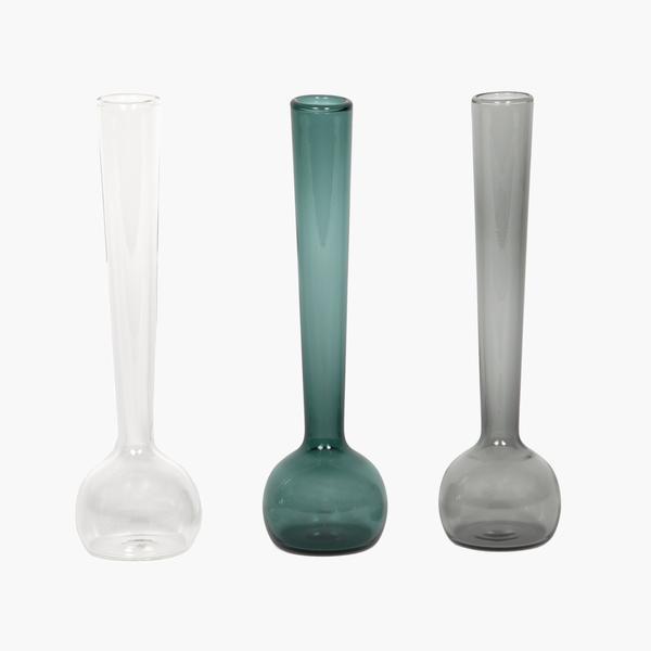Margot Vase Trio - Teal/Smoke