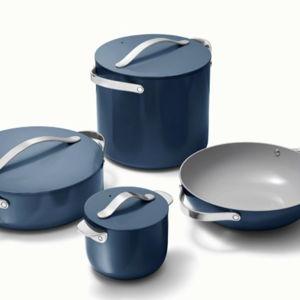 Caraway Cookware+ Set | Non-Stick Cookware Set & Storage